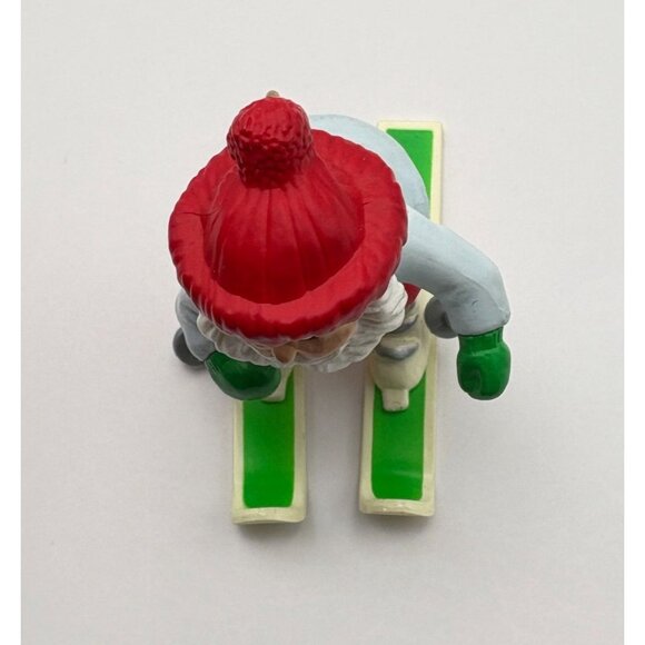 Hallmark Keepsake Snowplow Santa Christmas Tree Ornament Skier Winter Skiing - Picture 7 of 10